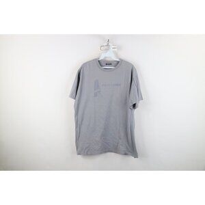 Vintage 90s Ralph Lauren Mens Size Medium Faded Surf Surfing T-Shirt Steel Blue